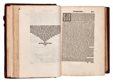 View full screen - View 1 of Lot 47. John Palsgrave | L'Esclaircissement de la Langue Francoyse, 1530, the first French grammar and the first French-English dictionary.