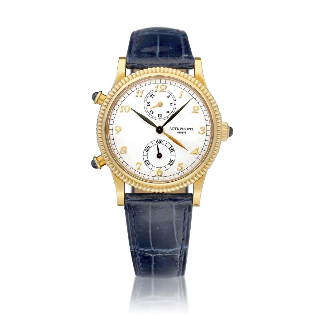 View full screen - View 1 of Lot 2189. Travel Time, Reference 4864 | A pink gold dual time zone wristwatch with 24 hours indication, Circa 2000 | 百達翡麗 | Travel Time 型號4864 | 粉紅金兩地時間腕錶,備24小時顯示,約2000年製.