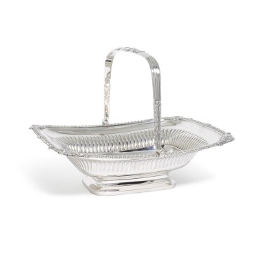 View full screen - View 1 of Lot 100. A George III silver basket, Paul Storr, London, 1813.