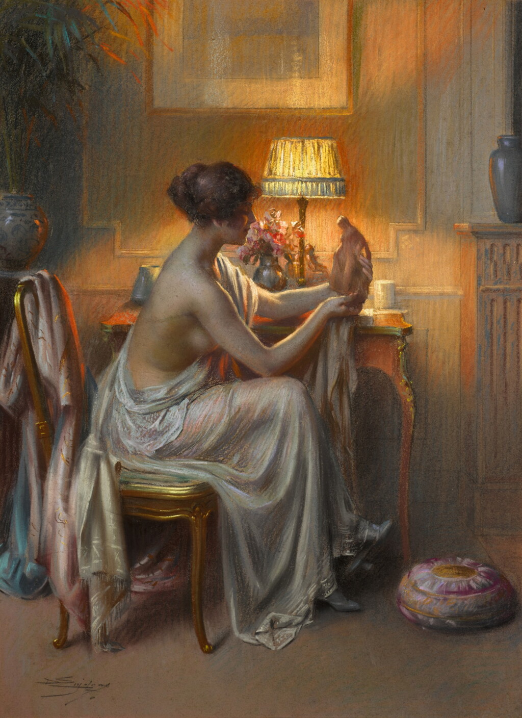 View full screen - View 1 of Lot 165. La Connaisseuse.