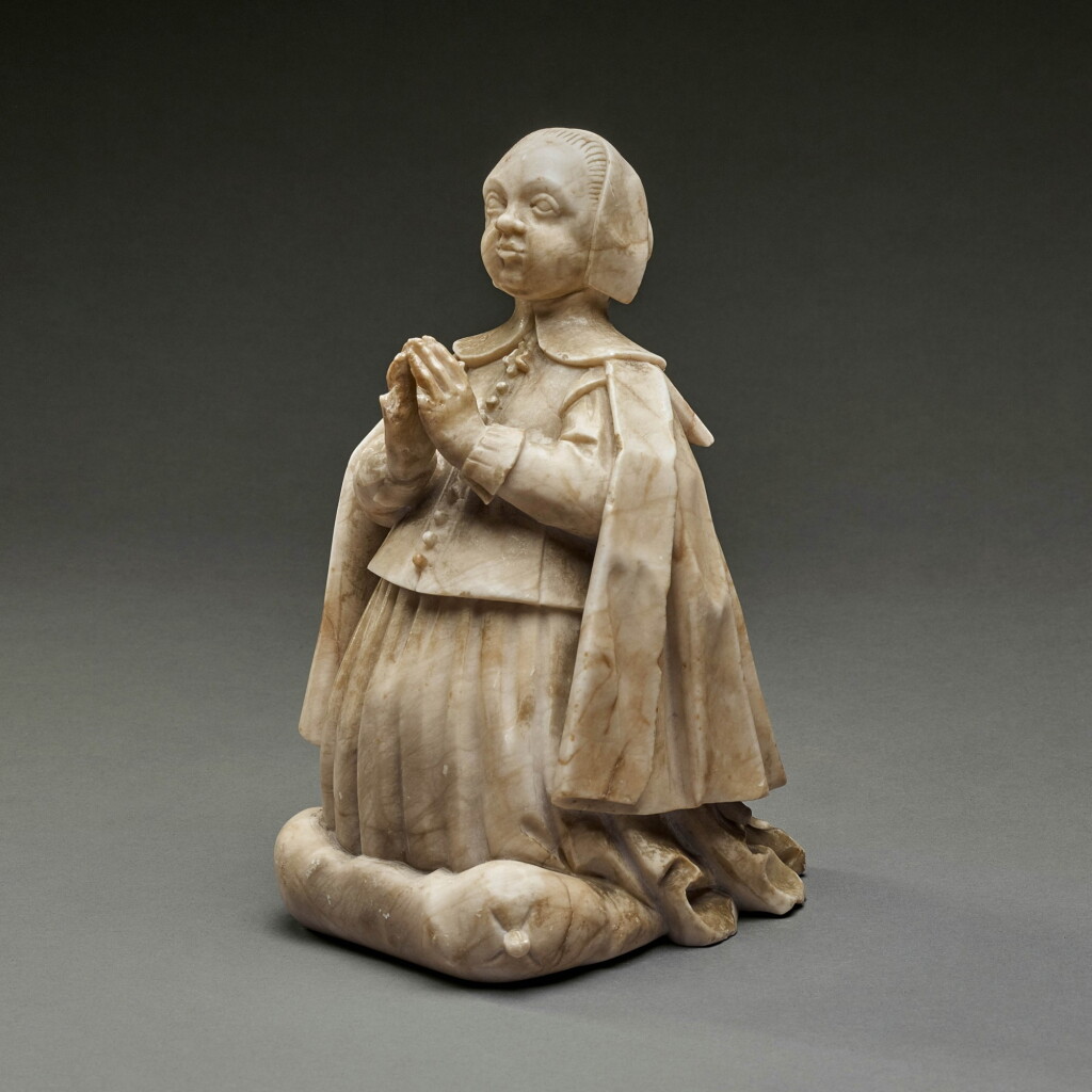 View full screen - View 1 of Lot 52. Netherlandish, circa 1630-1640 | Priant Figure of a Girl.