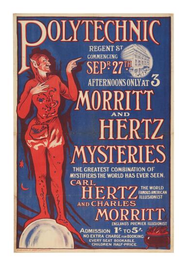 View full screen - View 1 of Lot 316. Hertz, Carl, & Charles Morritt | A joint appearance by two magicians with ties to Houdini .