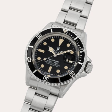 View full screen - View 1 of Lot 133. Submariner, Reference 1680 | A stainless steel wristwatch with date and bracelet | Circa 1971.