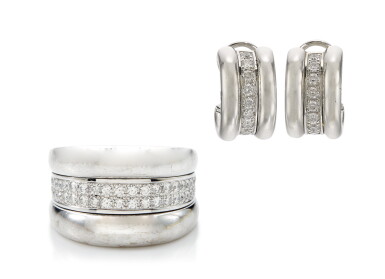 View full screen - View 1 of Lot 1062. DIAMOND DEMI-PARURE, 'LA STRADA', CHOPARD.