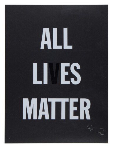 View full screen - View 1 of Lot 165. All Lies Matter.