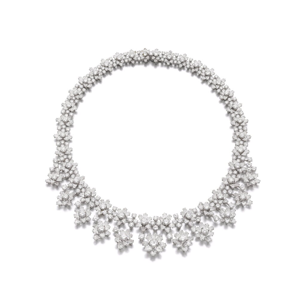 View full screen - View 1 of Lot 665. Attractive diamond necklace, circa 1960 | 寶格麗鑽石項鏈,年份約1960.