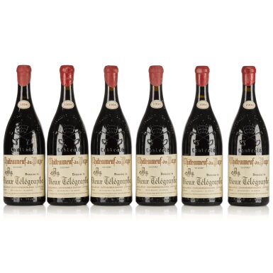 View full screen - View 1 of Lot 717. Châteauneuf du Pape, Vieux Télégraphe 1998 (6 MAG).