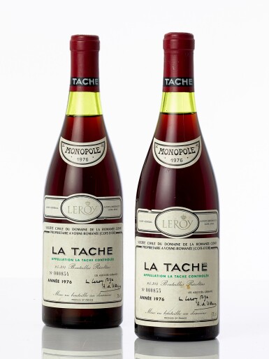 View full screen - View 1 of Lot 6437. La Tâche 1976 Domaine de la Romanée-Conti (2 BT).