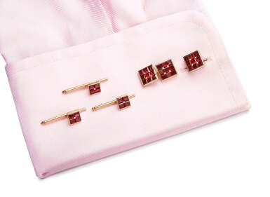 View full screen - View 1 of Lot 1039. TIFFANY & CO. | RUBY DRESS SET.