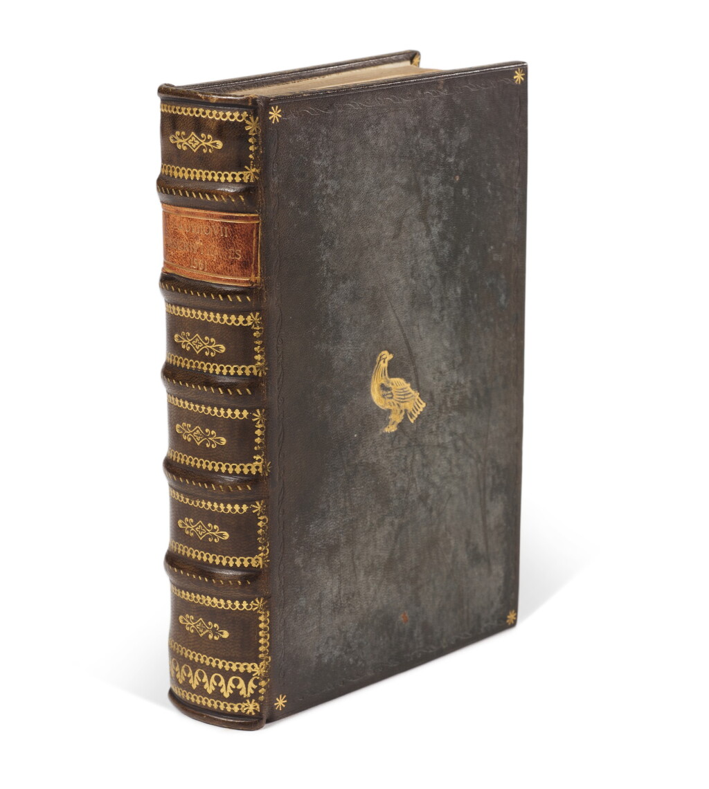 View full screen - View 1 of Lot 118. Giovio, Descriptiones quotquot extant, regionum atque locorum, Basel, 1561, later calf gilt.