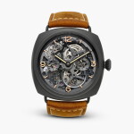Lo Scienziato Radiomir Tourbillon GMT Ceramica, Reference PAM348 | A limited edition black ceramic skeletonised dual time tourbillon wristwatch with power reserve indication, Circa 2010