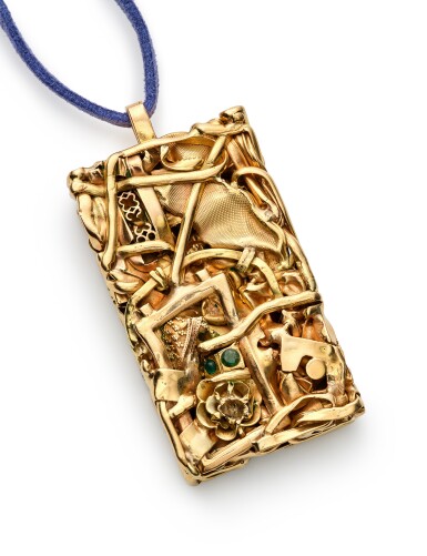View full screen - View 1 of Lot 27. 'Compression' Pendant.