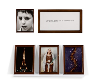 View full screen - View 1 of Lot 45. 'Christmas wreaths, Saint Lucie, a nice dog, railroad stations, the Eiffel Tower, all of that is beautiful' (from The Blind).