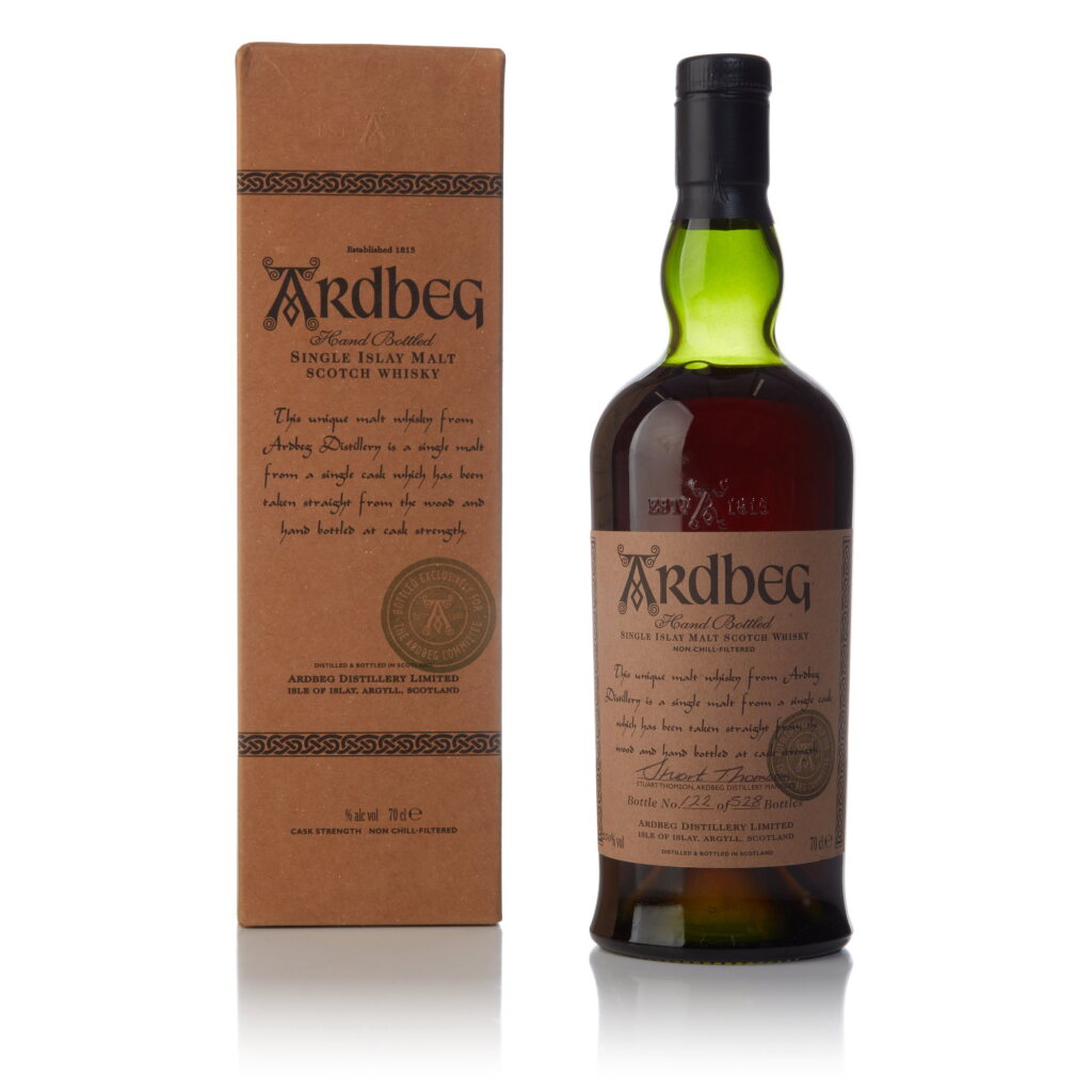 View full screen - View 1 of Lot 23. Ardbeg Committee Release Single Cask #2392 55.0 abv 1976 (1 BT 70cl).