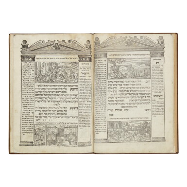 View full screen - View 1 of Lot 44. PASSOVER HAGGADAH WITH JUDEO-ITALIAN TRANSLATION, VENICE: GIOVANNI CALEONI FOR PIETRO, ALVISE, AND LORENZO BRAGADIN, 1629.