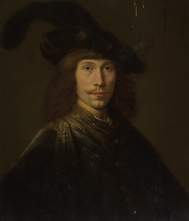 View full screen - View 1 of Lot 123. FOLLOWER OF REMBRANDT HARMENSZ. VAN RIJN | Portrait of a man .