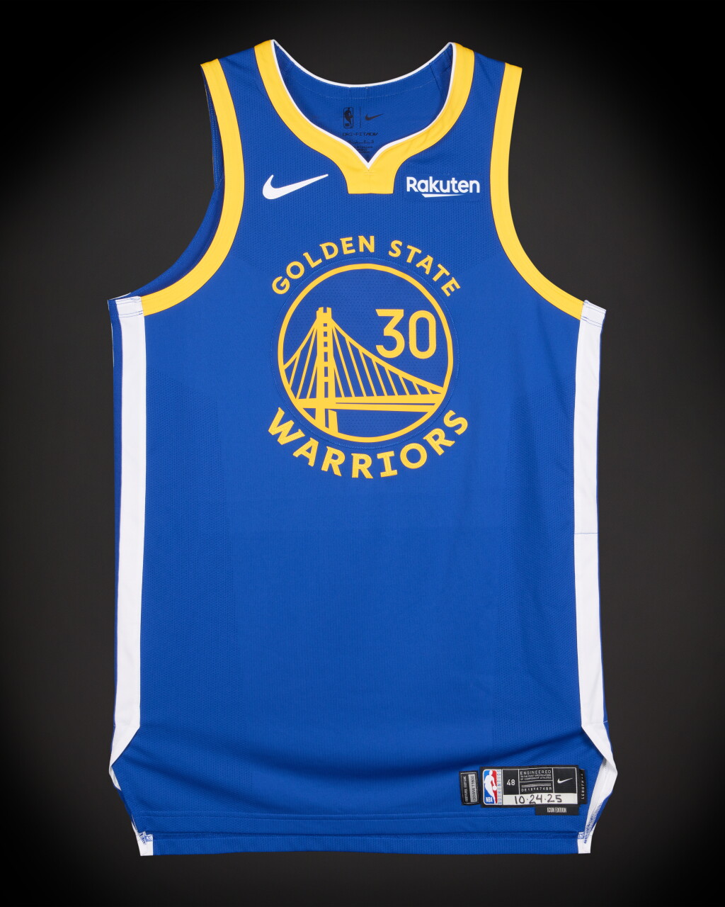 View full screen - View 1 of Lot 13. Stephen Curry Golden State Warriors 2025-2026 Game Worn Icon Edition Jersey | 35 Points.