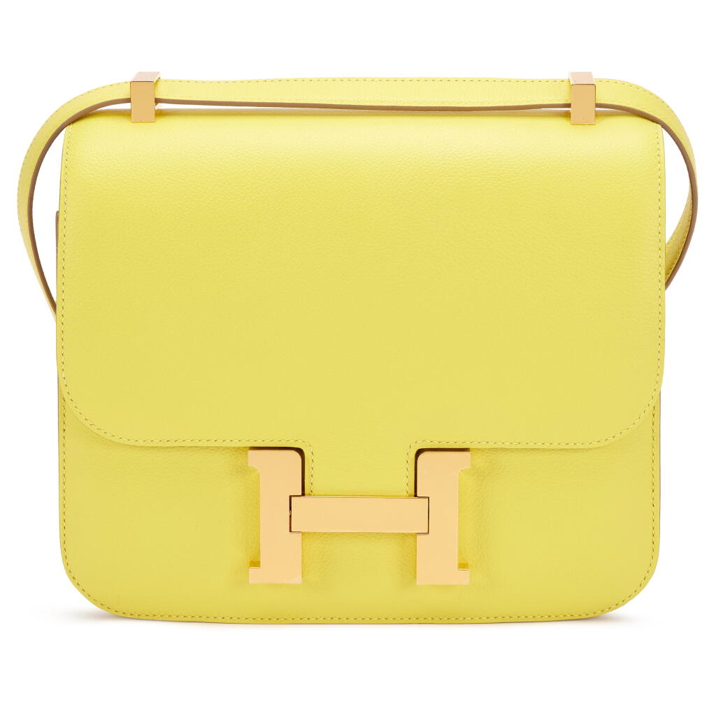 Voir en plein écran - Voir 1 du lot 40. Lime Evercolor Constance 24 Gold Hardware, 2019.