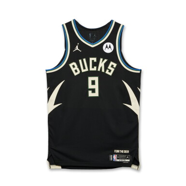 View full screen - View 1 of Lot 38. Bobby Portis Milwaukee Bucks 2025-2026 Emirates NBA Cup Game Worn Statement Edition Jersey .