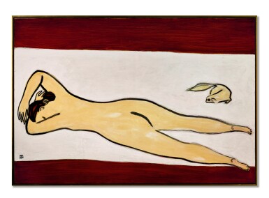 View full screen - View 1 of Lot 8004. Sanyu 常玉 | Nu avec un pékinois 裸女與北京狗.