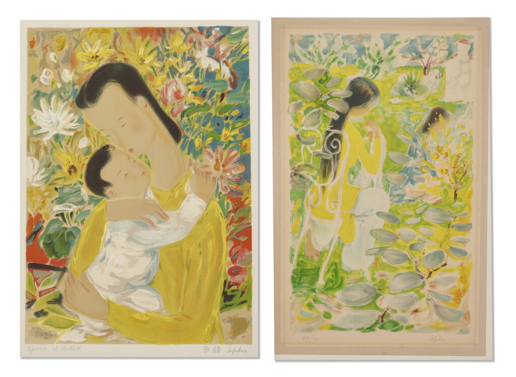 View full screen - View 1 of Lot 3023. LE PHO | (I) MOTHER AND CHILD (II) SISTERS.