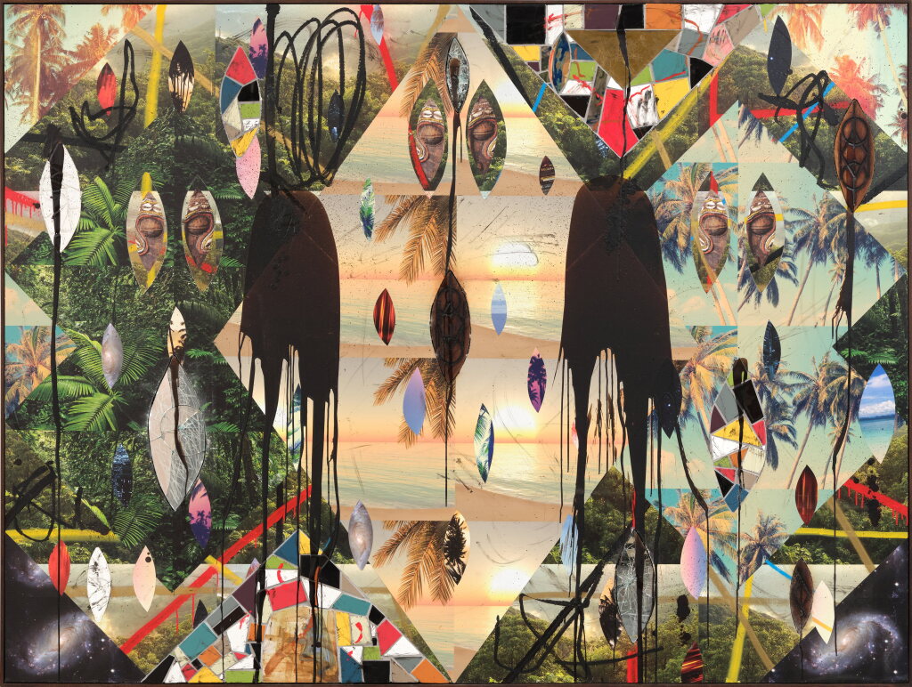 View full screen - View 1 of Lot 8527. Rashid Johnson 拉希德・約翰遜 | Untitled Escape Collage 無題 逃脫拼貼.