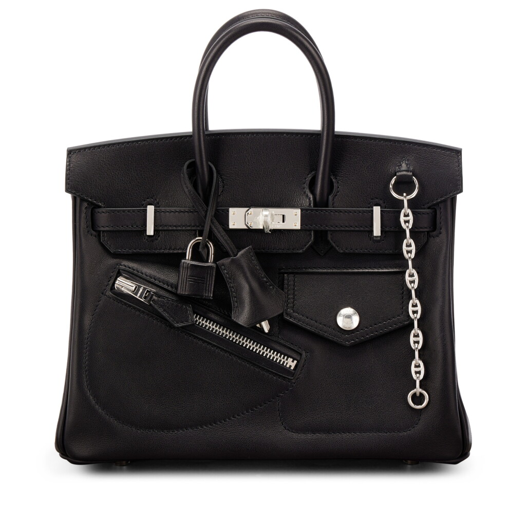 View full screen - View 1 of Lot 542. Limited Edition Black Volupto Rock Birkin 25 Palladium Hardware, 2025.