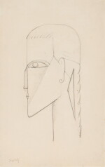 Femme de profil