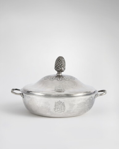 View full screen - View 1 of Lot 568. A Louis XV Two-Handled Vegetable Dish and Cover, Alexandre De Roussy, Paris, 1776.