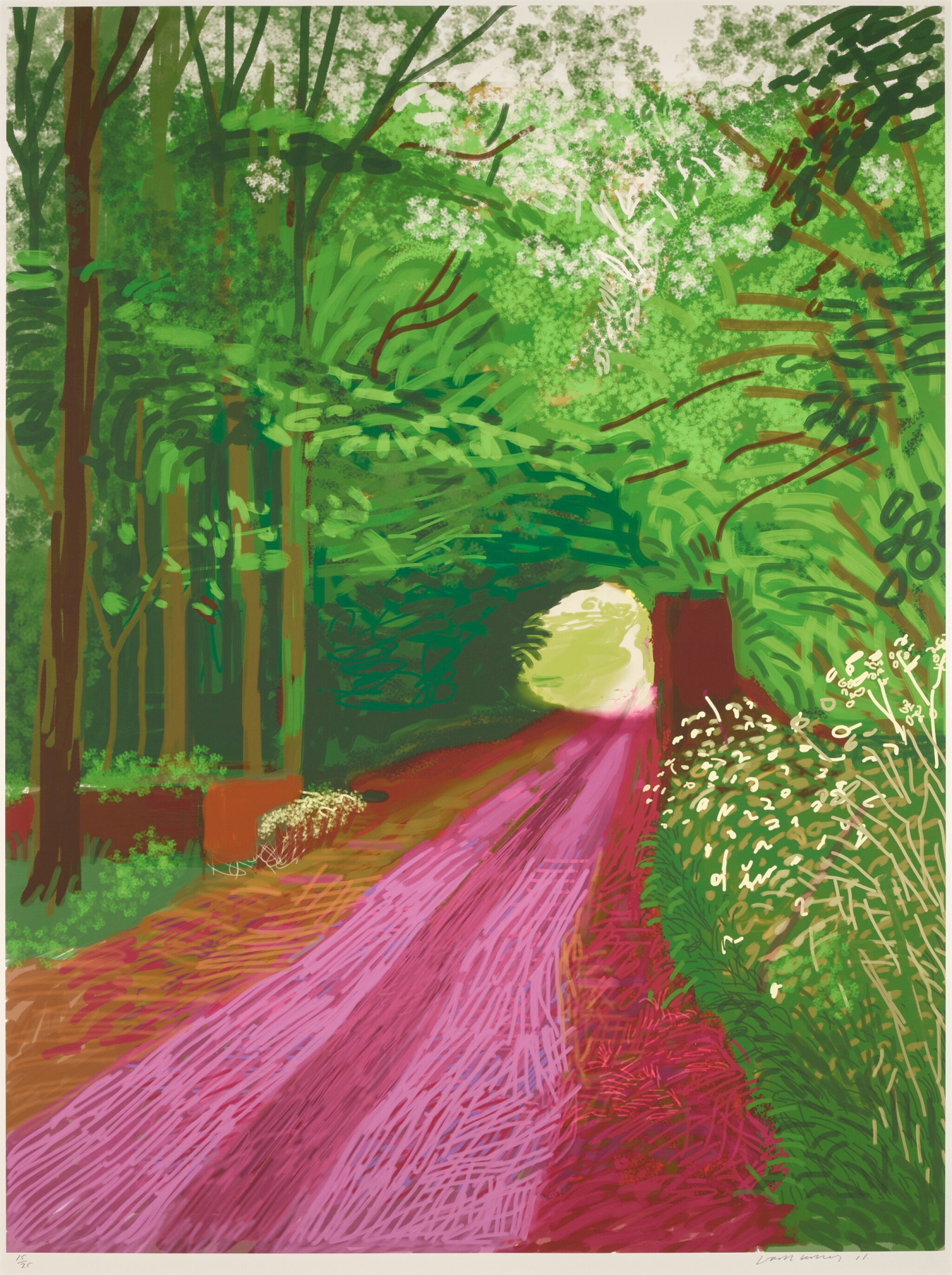 David Hockney The Arrival Of Spring In Woldgate East Yorkshire In david-hockney-the-arrival-of-spring-in-woldgate-east-yorkshire-in