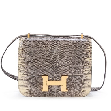 View full screen - View 1 of Lot 577. Ombré Salvator Lizard Mini Constance 18 Gold Hardware, 2020.