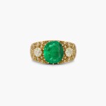 Emerald and Diamond Ring
