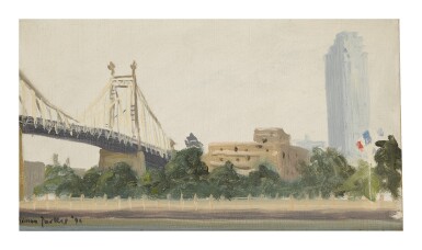 View full screen - View 1 of Lot 90. SIMON PARKES | THE VIEW FROM SUTTON PLACE, NEW YORK CITY.