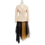 Tulle Skirt and Ivory Wool Jacket Ensemble, Modern