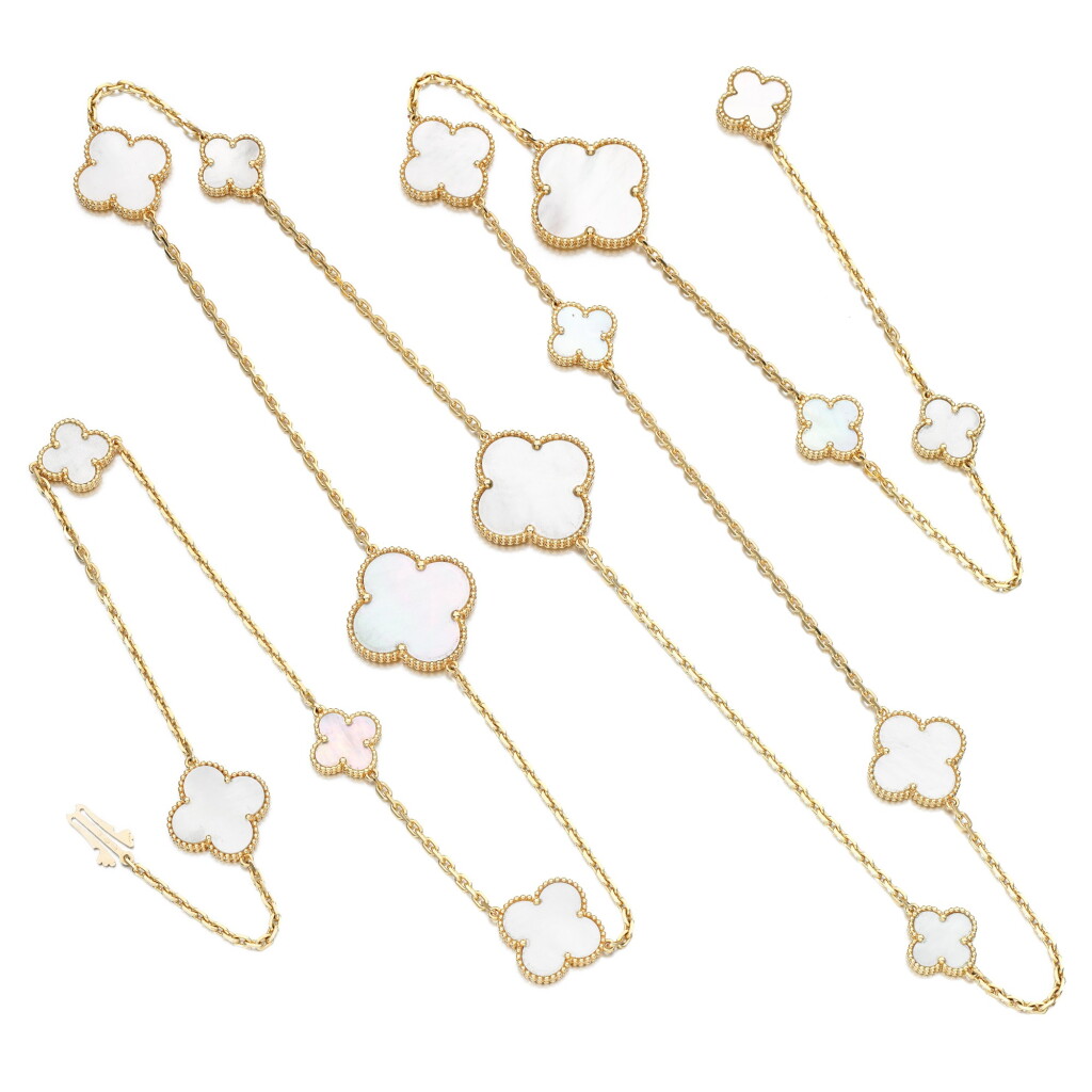 View full screen - View 1 of Lot 206. Mother of Pearl necklace, 'Magic Alhambra'.