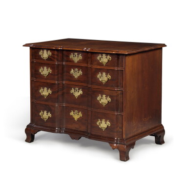 View full screen - View 1 of Lot 109. The Very Fine Hayward Family Chippendale Block-Front Chest of Drawers, Boston, Massachusetts, circa 1750.