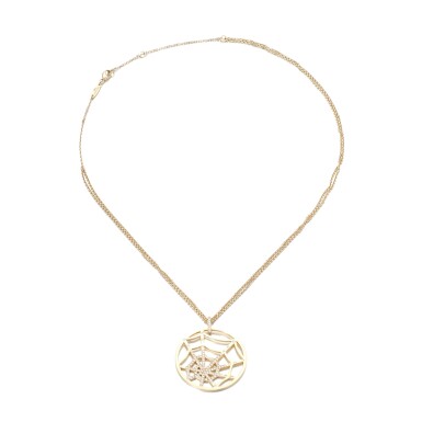 View full screen - View 1 of Lot 74. Gold and diamond necklace, 'Attrape-moi... si tu m'aimes'.