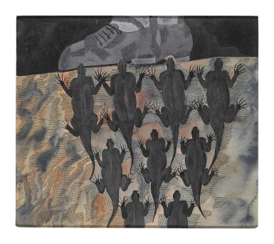 View full screen - View 1 of Lot 470. FRANCISCO TOLEDO | ZAPATOS CON PIEL DE IGUANA.