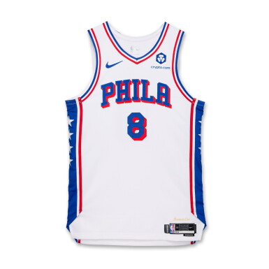 View full screen - View 1 of Lot 173. Paul George Philadelphia 76ers 2024-2025 Game Issued Association Edition Jersey | Moves to 9th on All-Time 3-Pointers List .