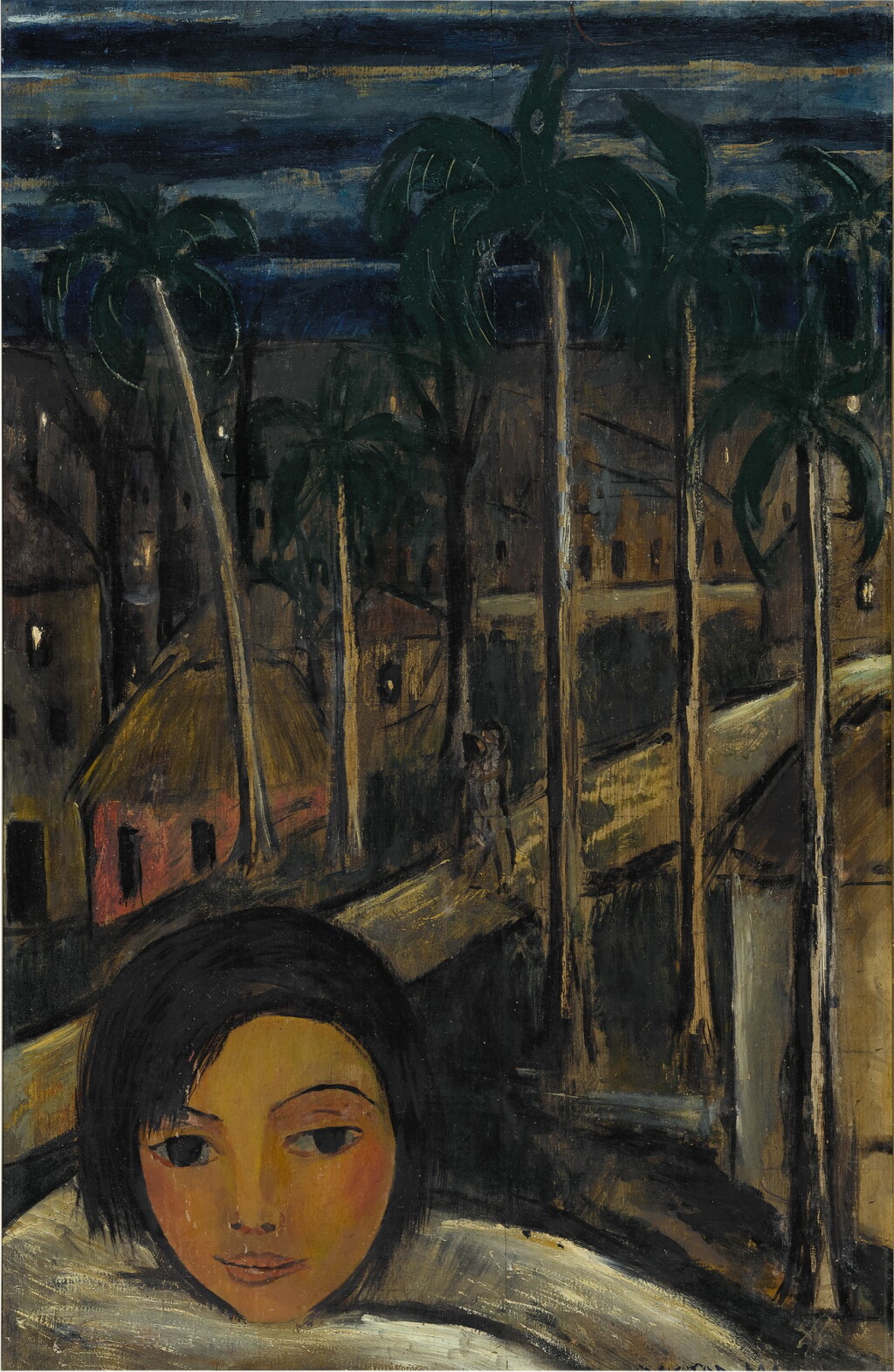 View full screen - View 1 of Lot 23. Niño y palmeras.