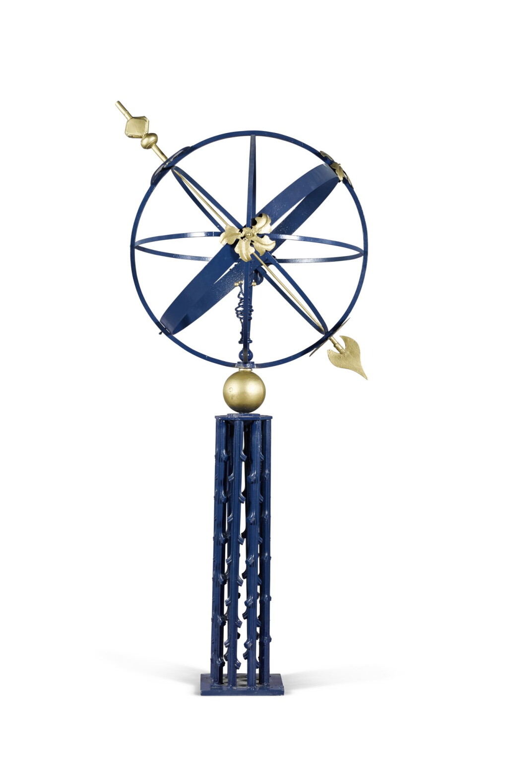 View full screen - View 1 of Lot 170. A George III spherical armillary sundial, 18th century.