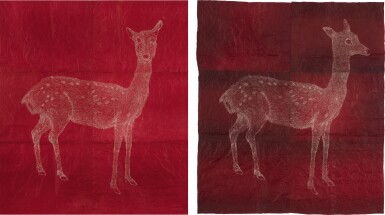 View full screen - View 1 of Lot 265. KIKI SMITH | TWO DEER.