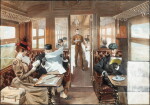 Dans le wagon-restaurant