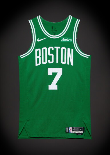 View full screen - View 1 of Lot 18. Jaylen Brown Boston Celtics 2025-2026 Game Worn Icon Edition Jersey | 41 Points.