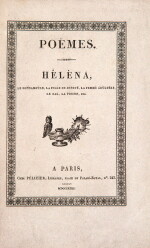 VIGNY. Poëmes, 1822. Fine reliure de Lortic frères en maroquin violet. Édition originale.