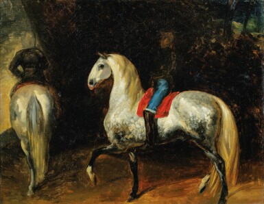 View full screen - View 1 of Lot 112. JEAN-LOUIS-ANDRÉ-THÉODORE GERICAULT | LE MANÈGE.