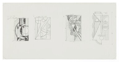 View full screen - View 1 of Lot 36. Modern Head #1, Modern Head #5 and Modern Head Relief (Studies).