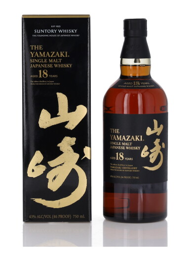 View full screen - View 1 of Lot 277. The Yamazaki 18 Year Old 43.0 abv NV (1 BT 75cl).
