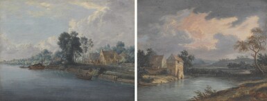 View full screen - View 1 of Lot 152. A pair of riverscapes.
