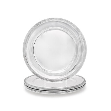 View full screen - View 1 of Lot 103. A set of twelve Italian silver underplates, Ganci Argenterie, Milan, 20th/21st century.